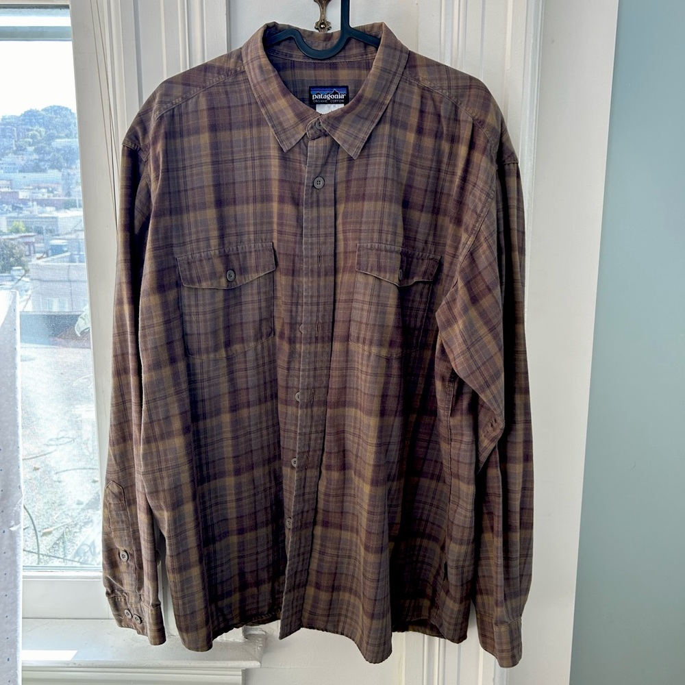 Vintage Patagonia Casual Button Down Shirt, Organic Cotton
